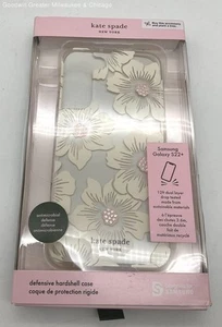 Kate Spade NIB Woman's Ivory Floral Galaxy S22+ Defensive Hard-shell Case - Photo 1 sur 7