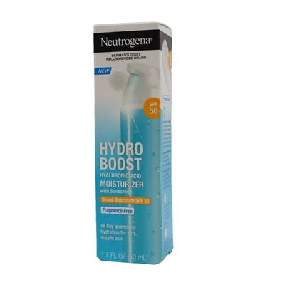 Neutrogena Hydro Boost Hyaluronic Acid Facial Moisturizer SPF 50 EXP 12/2025+ - Image 1 of 4