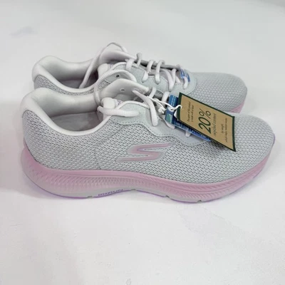 Skechers GOrun Consistent Shoes Womens Size 9.5 Gray Pink Mesh Running Comfort - Image 1 of 4