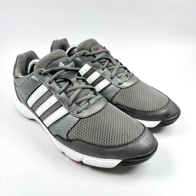 Zapatos de golf Adidas Tour360 para hombre talla 11 gris blanco rojo cuero con clavos atléticos Foto 1 de 4