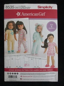 Patrón de costura de ropa para muñeca American Girl de 18" Simplicity 8535 ~ sin cortar (2) - Imagen 1 de 2