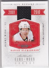 2010-11, Panini , Dominion, All Decade,Jerseys ,#DA Daniel Alfredsson/99 , 1220