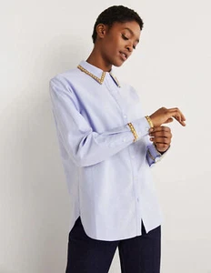 Boden Relaxed-Shirt Goldrand 8R - Bild 1 von 3
