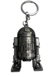 Star Wars R2D2 Keychain Metal Silver Keychain New Lucas Films - Picture 1 of 6