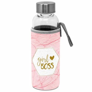PPD Glass Bottle Girlboss with protective cover Bottle Glass bottle Drinking ... - Picture 1 of 1