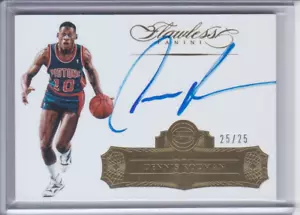 2015-16 PANINI FLAWLESS FLAWLESS AUTOGRAPHS #FADR /25 DENNIS RODMAN AUTO - Picture 1 of 2