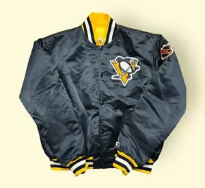 Giacca Bomber Vintage Pittsburgh Penguins anni '80 uomo XL vintage anni '80 NHL - Foto 1 di 6