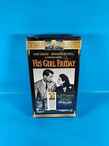 His Girl Friday (VHS, 1999, Untertitel) Neu (Riss in Psychiater) - Bild 1 von 7