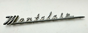 1955 1956 Mercury Montclair Fender Emblem Metal Badge Trim Front Quarter