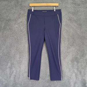 Pantalone donna Golfini medio rosa navy orlo nylon golf tempo libero - Foto 1 di 20
