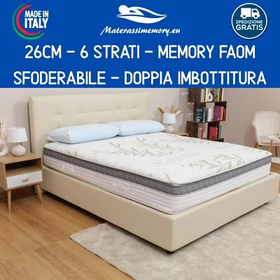 Materasso Memory ALOE THERAPY alto 26 cm dispositivo medico detraibile - Immagine 1 di 4