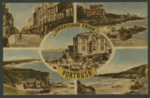 1956 Postcard Greetings From PORTRUSH Arcadia Main Street Caves & White Rocks  - Picture 1 of 2