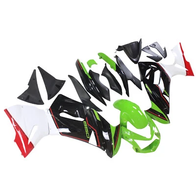 Kit de carenado verde negro para carrocería de plástico Kawasaki Ninja 650R ER-6F 2006-2008 Foto 1 de 4