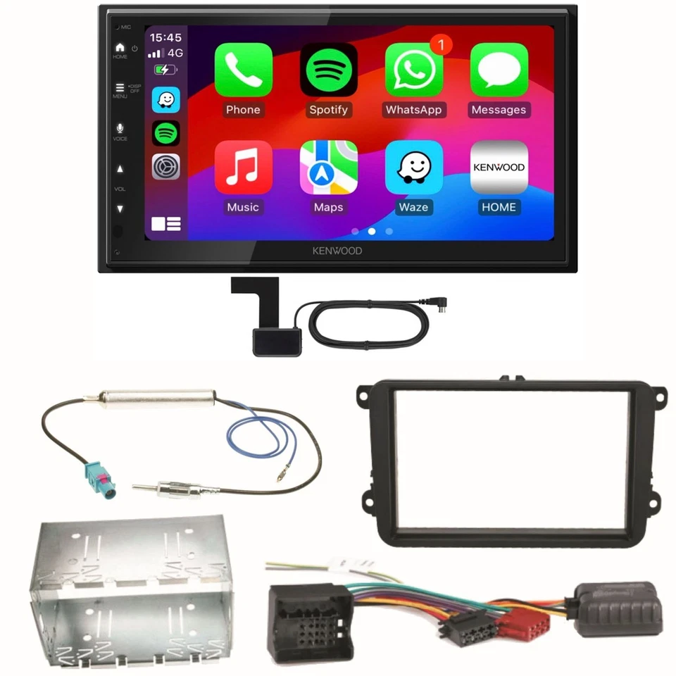 Kenwood DMX6523DABS Android Auto Einbauset für Seat Leon Alhambra Altea XL - Bild 1 von 1