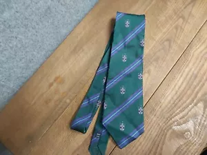 Maestro Green Unbranded Shield Logo Neck Tie - Picture 1 of 3