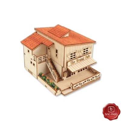  Youngmodeler 3D Wooden Model Kit  DIY Mini Cafe House Self-Assembly Craft Kit  - Image 1 of 4