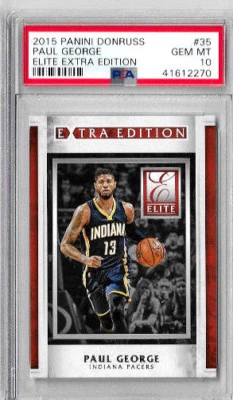 2015 Panini Donruss Paul George Elite Extra Edition PSA 10 - Image 1 of 2