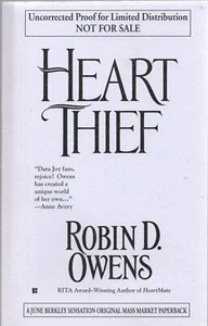 HEART THIEF by ROBIN D OWENS Berkley 2003 TP Uncorrected Proof - Picture 1 of 1