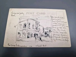 Sir William Russell Flint Signed Sketch Of Victoria Art Gallery Bath On Postcard - Picture 1 of 14