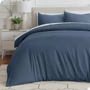 Bare Home Sandwashed Duvet Cover Full Size - Premium 1800 Collection Duvet Set - - Picture 1 of 9