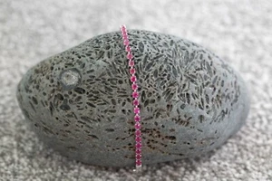AAA African Ruby Rhodium Plated Sterling Silver Bracelet - Picture 1 of 1