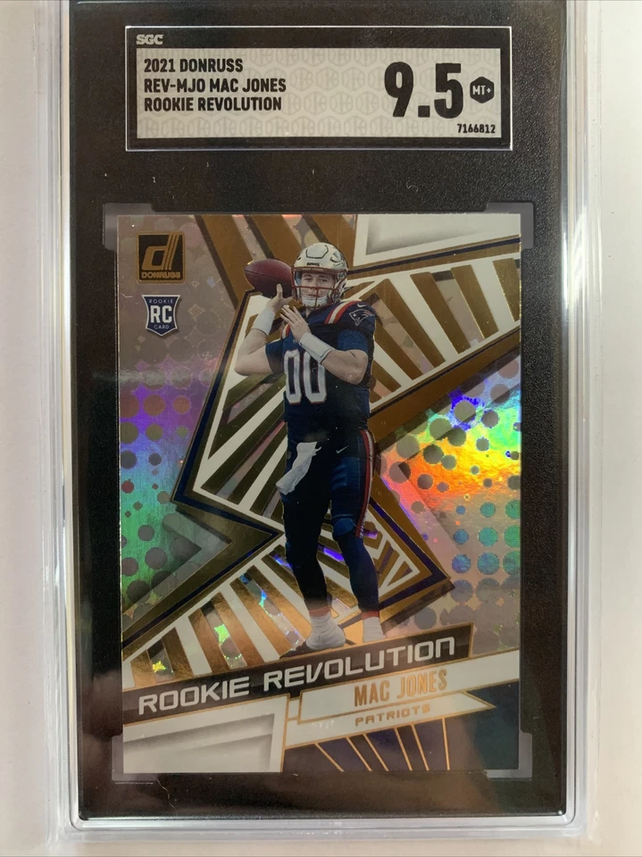 2021 Donruss MAC JONES Rookie Revolution Insert #REV-MJO RC SGC 9.5 MT ROY? - Image 1 of 3