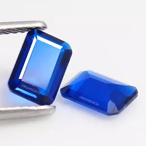 Natürlicher zertifizierter Montana blauer Saphir 5 x 3 mm Smaragd Paar atemberaubende Edelsteine OR01 - Bild 1 von 6
