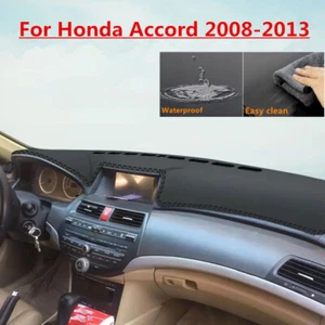 Cubierta protectora de tablero de cuero PU para Honda Accord 2008-2013 - Imagen 1 de 5