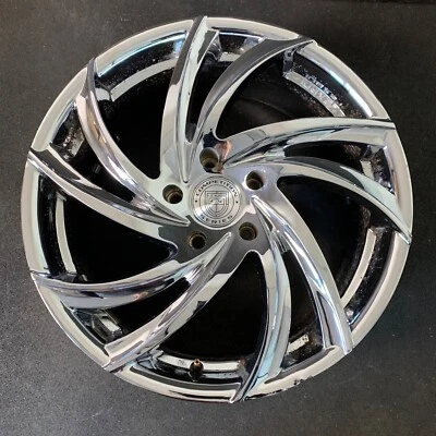 Lexani Twister Chrome Wheel Rim + Cap 20x8.5 et15 5x130 Foto 1 de 4
