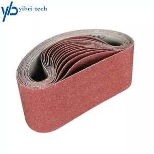 15Pack Mix 4" × 24" Sanding Belts Aluminium Oxide 40/80/120 Grit Sander Abrasive - Picture 1 of 12