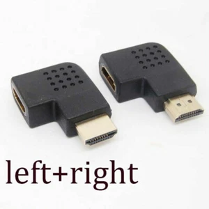 HDMI Adapter Right + Left  Angle Male to Female Type Port Angled adaptor - Picture 1 of 10