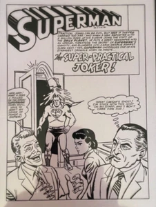 Superman # 95 acetato, matite e inchiostri di Al Plastino - Foto 1 di 5