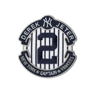 2014 Derek Jeter Retirement Final Season New York Yankees Jersey Captain Patch - Picture 1 of 1