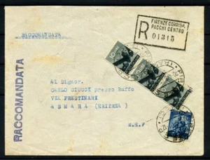 1946 - LUOGOTENENZA - LOTTO/41581 - RACCOMANDATA DA FIRENZE PER L'ASMARA - Imagen 1 de 1