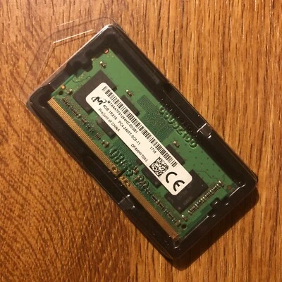 Micron 4GB 1Rx16 PC4-19200 DDR4-2400 CL17 260 Pin SODIMM Memory - Image 1 of 3