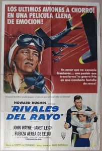 1957 JET PILOT John Wayne Janet Leigh 1SH MOVIE POSTER Rare ED. Different DESIGN - Picture 1 of 5