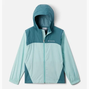 COLUMBIA Girls' Glennaker Jacket - M - Cloudburst Spray - Picture 1 of 3