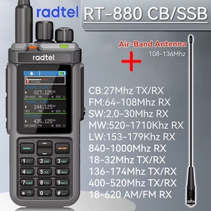 RT-880 10W Multi Band Ham Radio HF UHF VHF with AM USB LSB CW CB LW MW SW SSB , - Picture 1 of 12