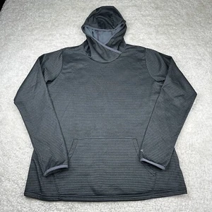 Columbia Hoodie Womens Large Gray Stripes Active Pullover Hoody Jacket - Picture 1 of 9
