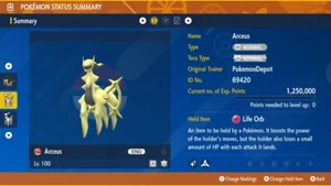 6IV Shiny Arceus Pokemon Scarlet and Violet *SAME DAY* - Picture 1 of 3
