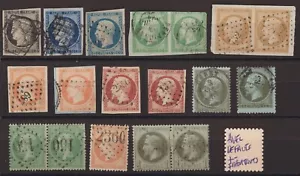 TIMBRES FRANCE ANCIENS CERES NAPOLEON AVEC DEFAUTS +- IMPORTANT LOT N 2 - Foto 1 di 1