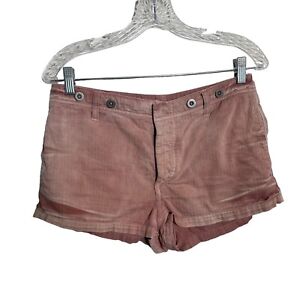 Free People Shorts Women's 6 Mineral Wash Mauve Cotton 1.5" Inseam