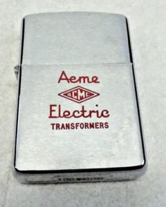 Zippo Accendino Acme Trasformatori Elettrici Anni 50 Bradford U.S.A. - Foto 1 di 8