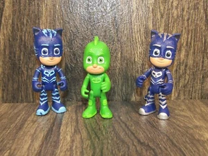 PJ Masks Replacements Action Figures Mix Lot Cat Boy Green Gekko - Picture 1 of 12
