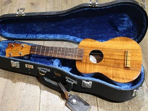 Kamaka HF-1 Standard Soprano Ukulele Hawaiian Koa Mahogany Neck Rosewood New - Picture 1 of 7