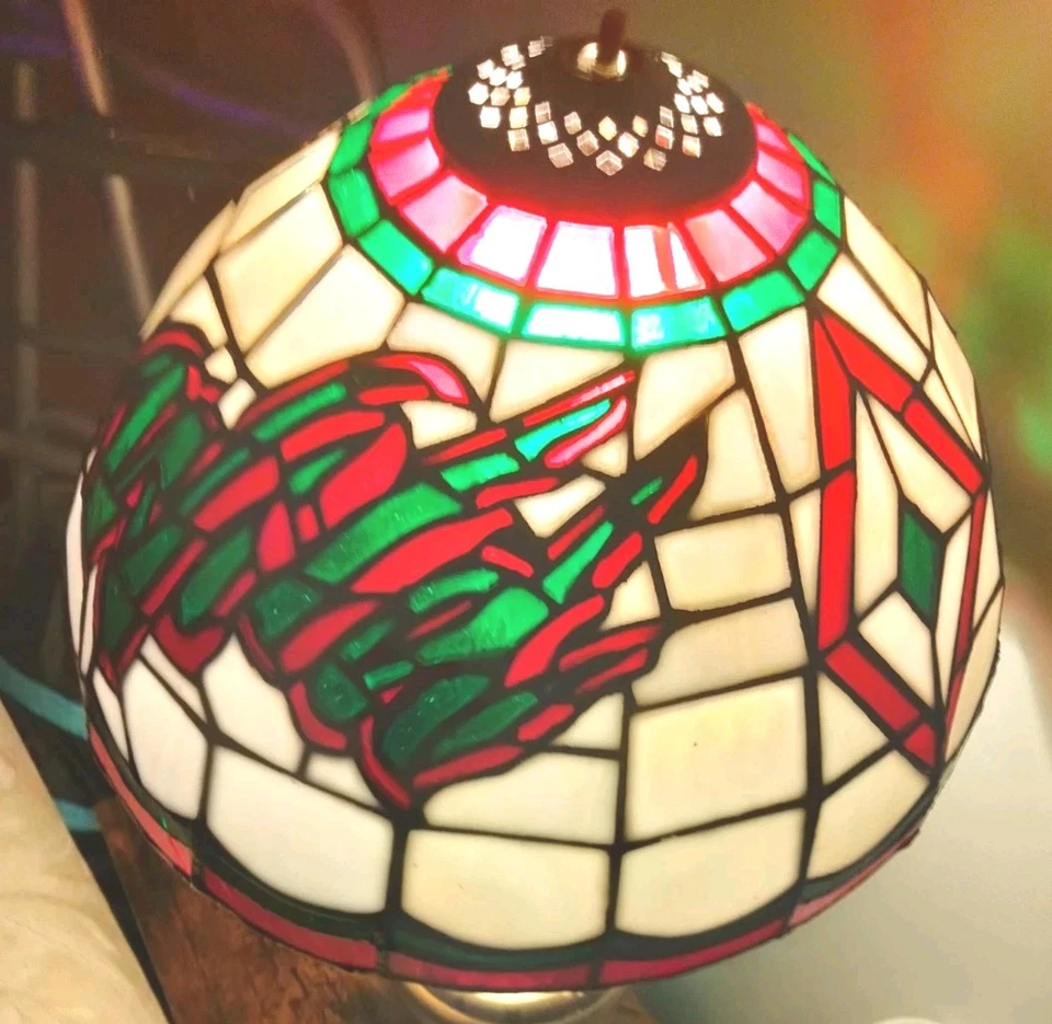 NHL Minnesota Wild Tiffany Style Vintage 12" Stained Glass Shade MADE IN U.S.A. - Image 1 of 4