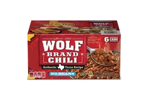 Wolf Brand No Bean Chili 15oz 6er Pack - Original Texas Style Dosen - Bild 1 von 4