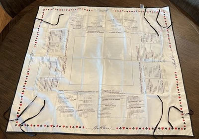 Official Chas H Goren Bridge Card Game Competition Vinyl Table Mat w/Instruction - Image 1 of 4