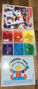 Vintage Design Discoveries Puzzle Block Kit by Discovery Toys Ages 3 Complete - Picture 1 of 1