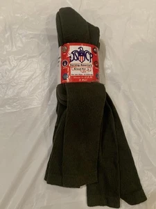 Vintage DSCP Armed Forces Socks 3 Army Green Odor Blister Resistant USA 3 PairM - Picture 1 of 5